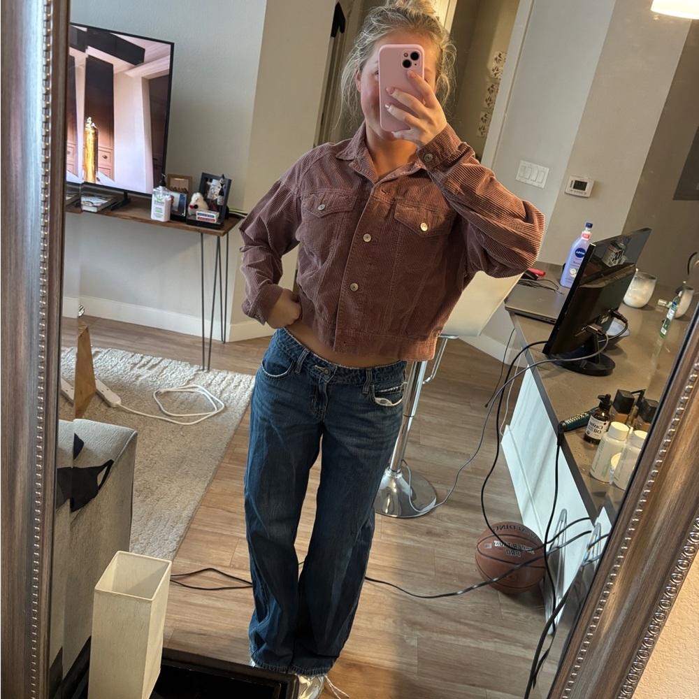 American Eagle Outfitters Brown Corduroy Jacket